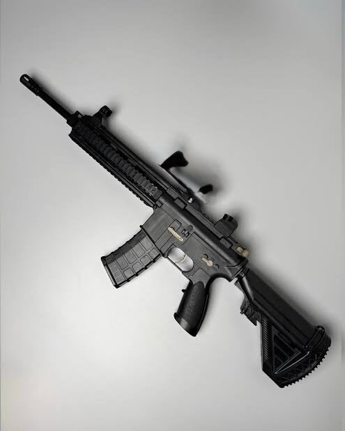 Without scope Heavy body 1.2 Kgs M416 with scope Jelly Gun with orbeez ball jelly - big size Automatic battery operated - electric gun (price including shipping)