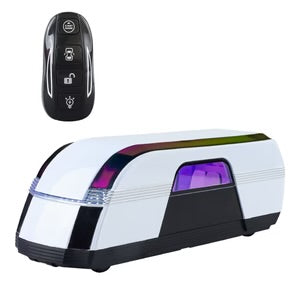 Tesla robovan Metal body Scale model 1/24  with one key car - diecast car with lights with remote controlled doors