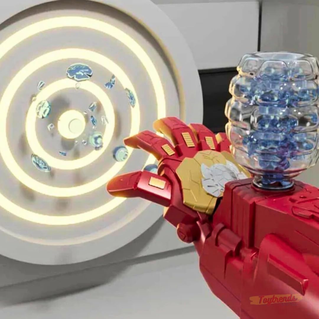 IRONMAN hand orbeez Shooter - Jelly orbeez Shooter - GEL BLASTER rechargeable hand - playmaster toys