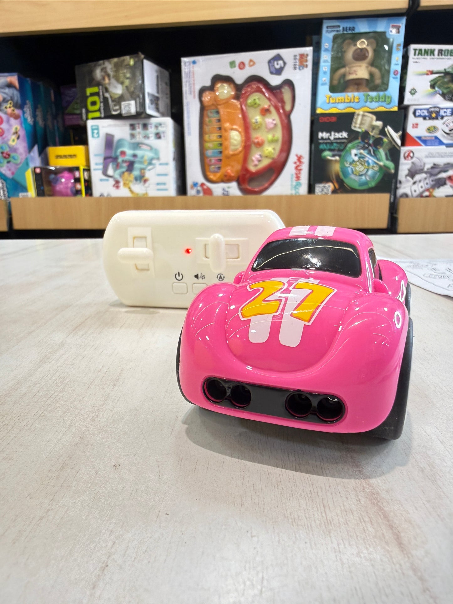 Nrw Pen induction Smart Sensor Mini Car for Kids | Magic Induction RC Intelligent Sensor Car | Pull Back Mini CAr with Smart Music & LED Lighting | (Copy)