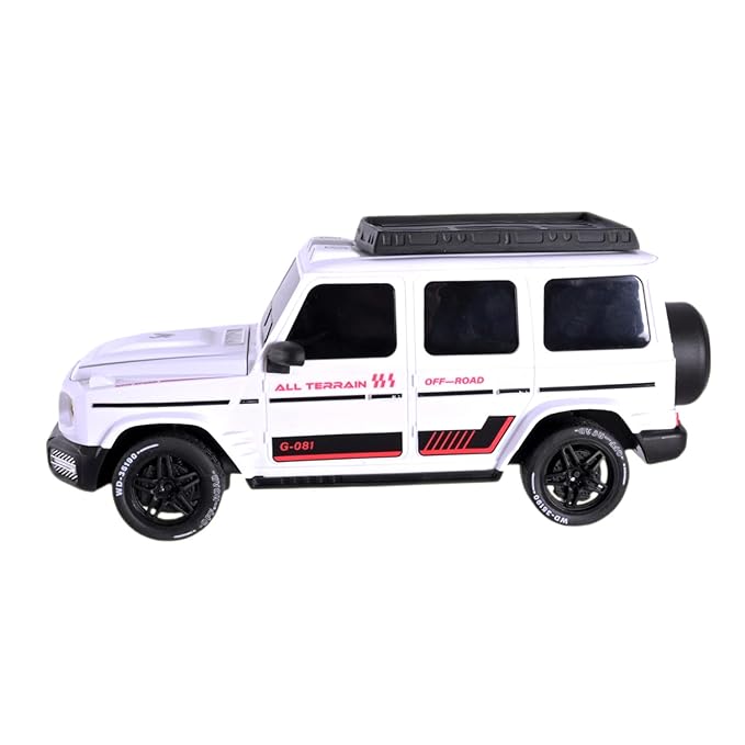 Remote Control Off-Road SUV Car, 1:24 Scale, LED Lights, Rechargeable with Charging Station