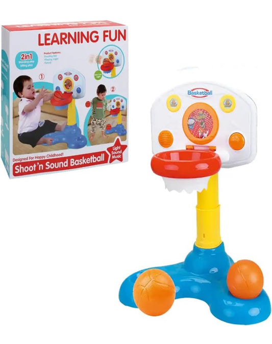 Mini Basket Ball Shooting Game for Toddlers, Lights up and Makes Chearing Sound as Your Child Shoot The Ball