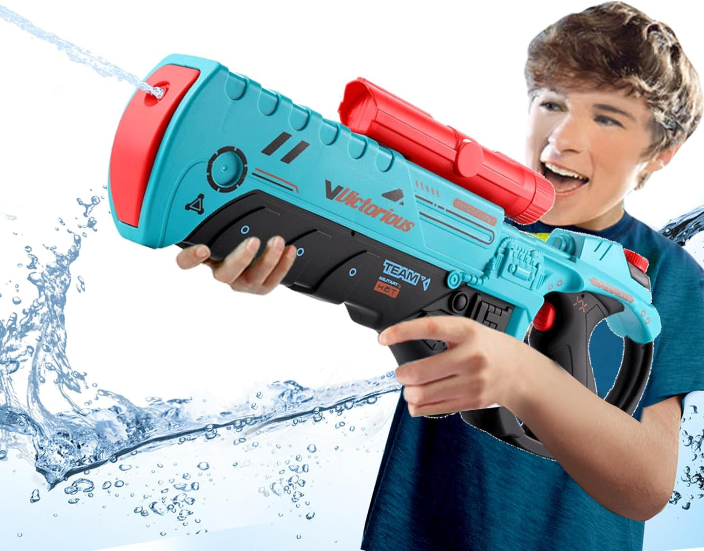 Ultra Power Electric Water Gun for Kids Adults - Squirt Gun Super Water Blaster 550cc with Long Shooting Range 35 Ft, Big Powerful Water Gun,