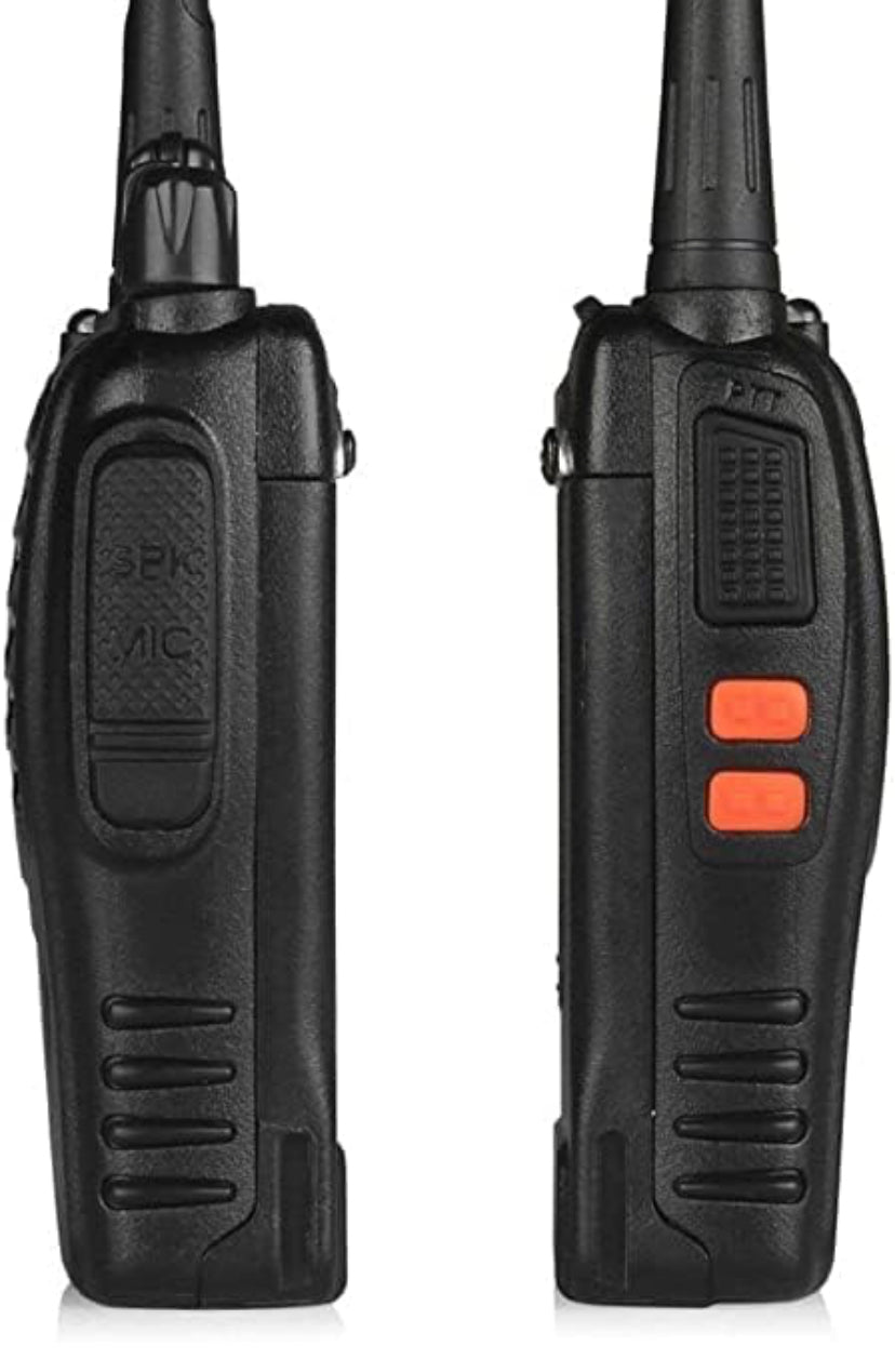 Real Walkie Talkies - Long Range (upto 450 meters) - Real walkie talkie pair with 2 chargers