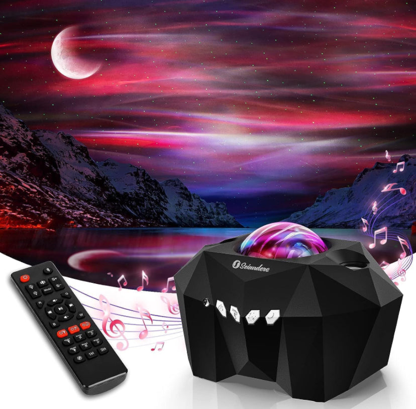 Aurora Lights Star Moon Projector with Remote Control & Bluetooth Music Speaker - Latest Moon projector - Playmaster toys video