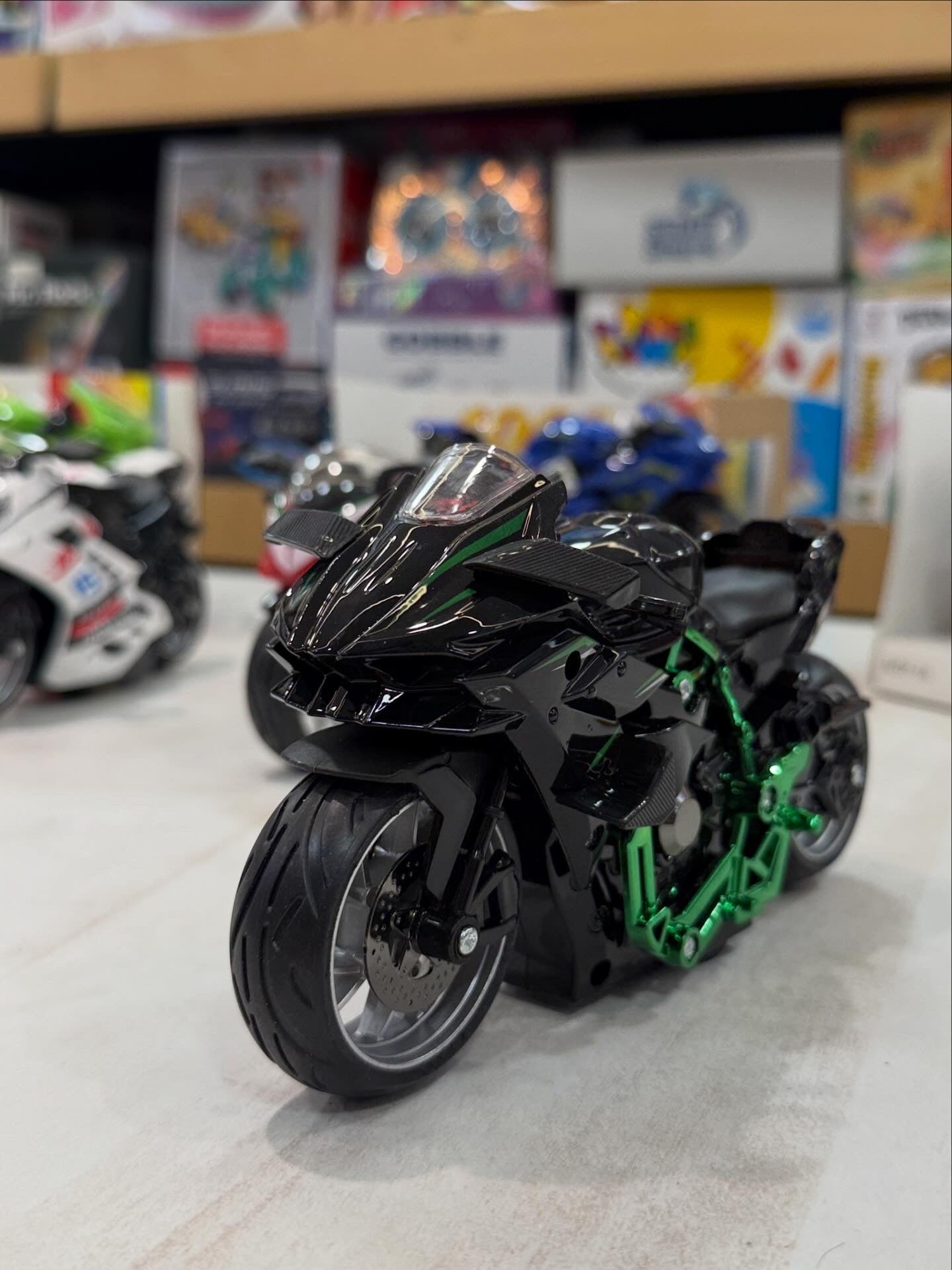 Collection of new Sports bikes - smoke lights and music- playmaster Todd