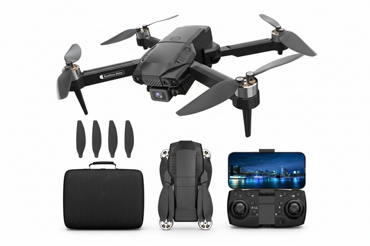 Remote control brushless drone with camera - Super stable brushless drone with 1 battery and remote - mobile app Wi-Fi connectivity