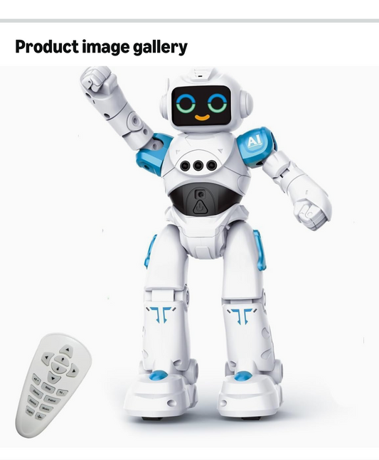 RC Robot Toys for Kids - Smart Talking Voice Remote Control Robot, Gesture Sensing Programmable Emo Robot Toy for Age 3 4 5 6 7 8 Year Old Boys Girls Birthday Gift Present
