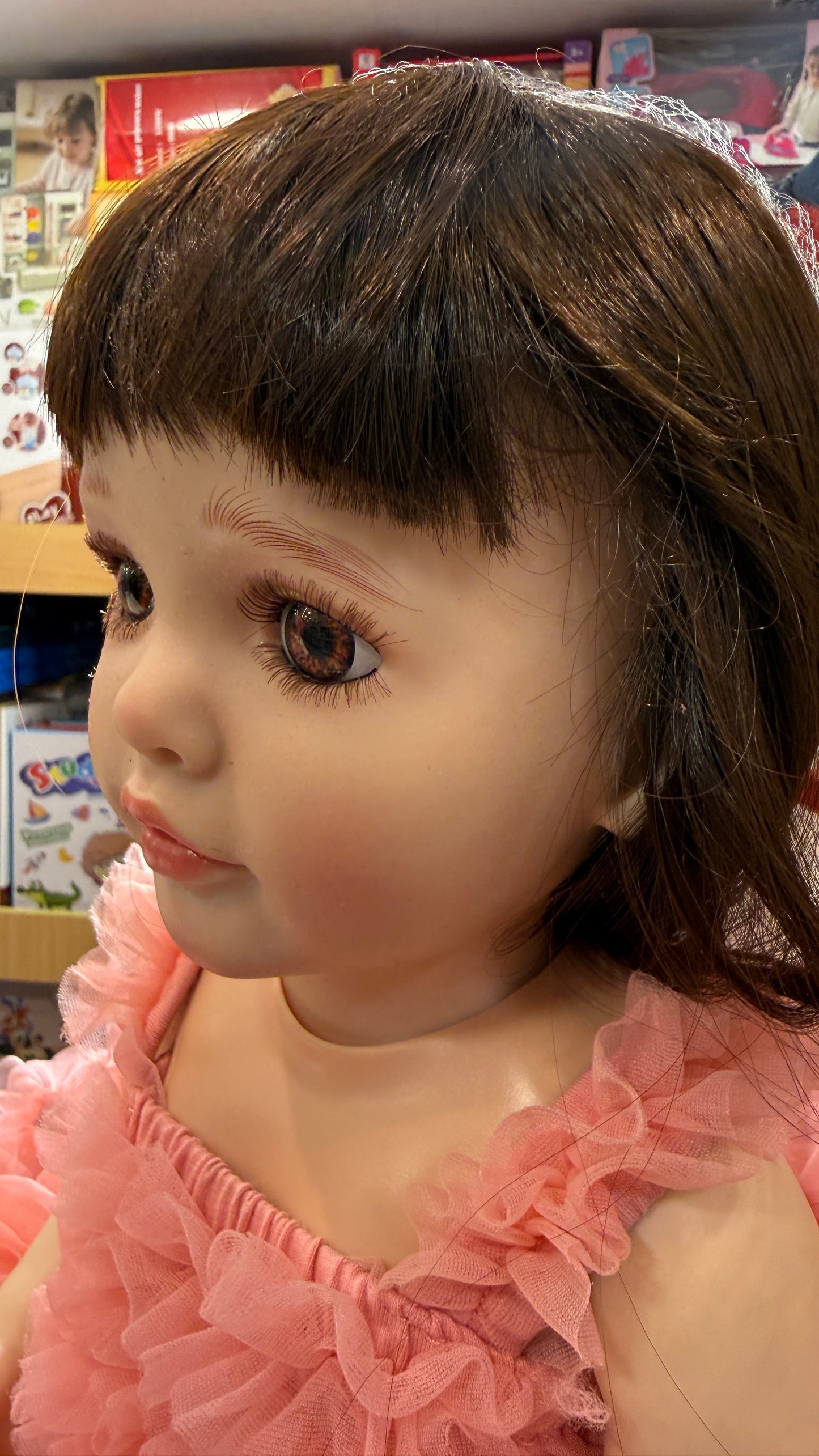 Reborn Baby Doll with AI Voice & Remote Control | 18-Inch Lifelike Silicone Baby Doll | Realistic Eyes, Soft Body, Talking Doll for Kids for Girls | Multicolor Dress