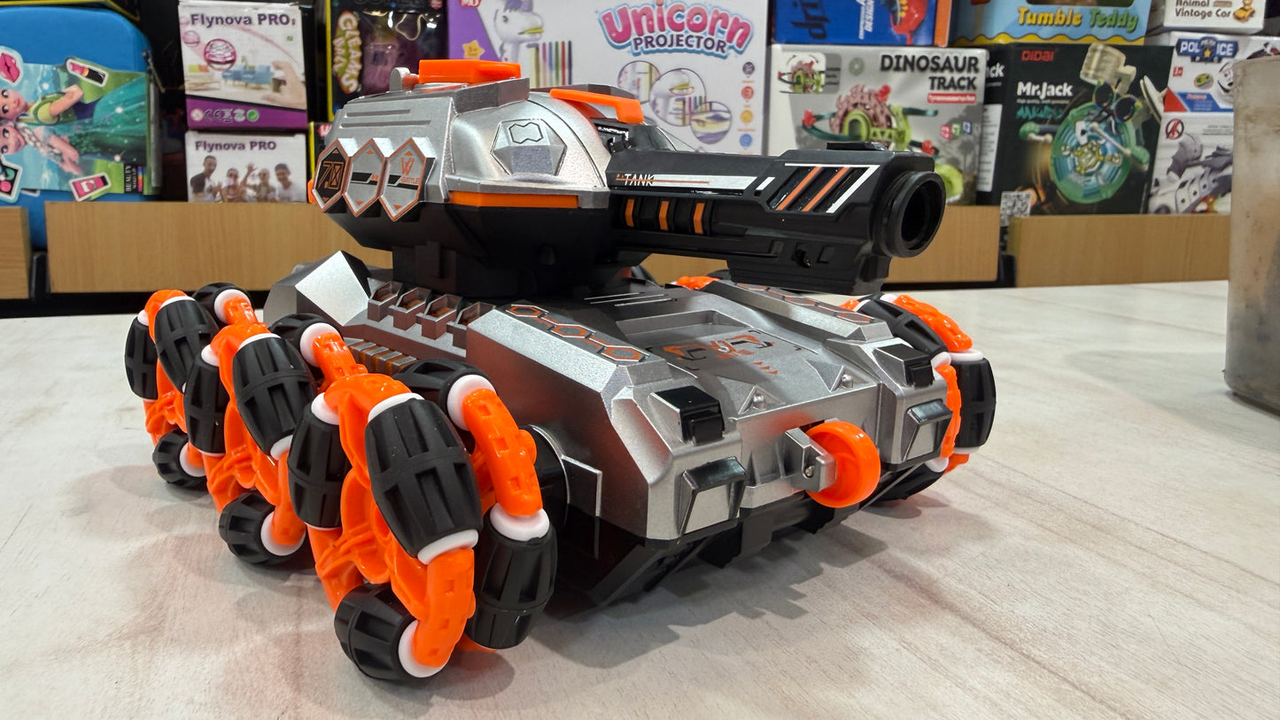 Gesture controle rc tank with recharge battery - 6 wheels gesture tank with jelly , lights and remote