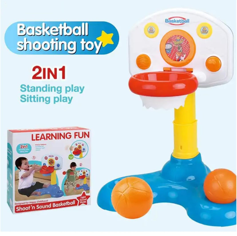 Mini Basket Ball Shooting Game for Toddlers, Lights up and Makes Chearing Sound as Your Child Shoot The Ball