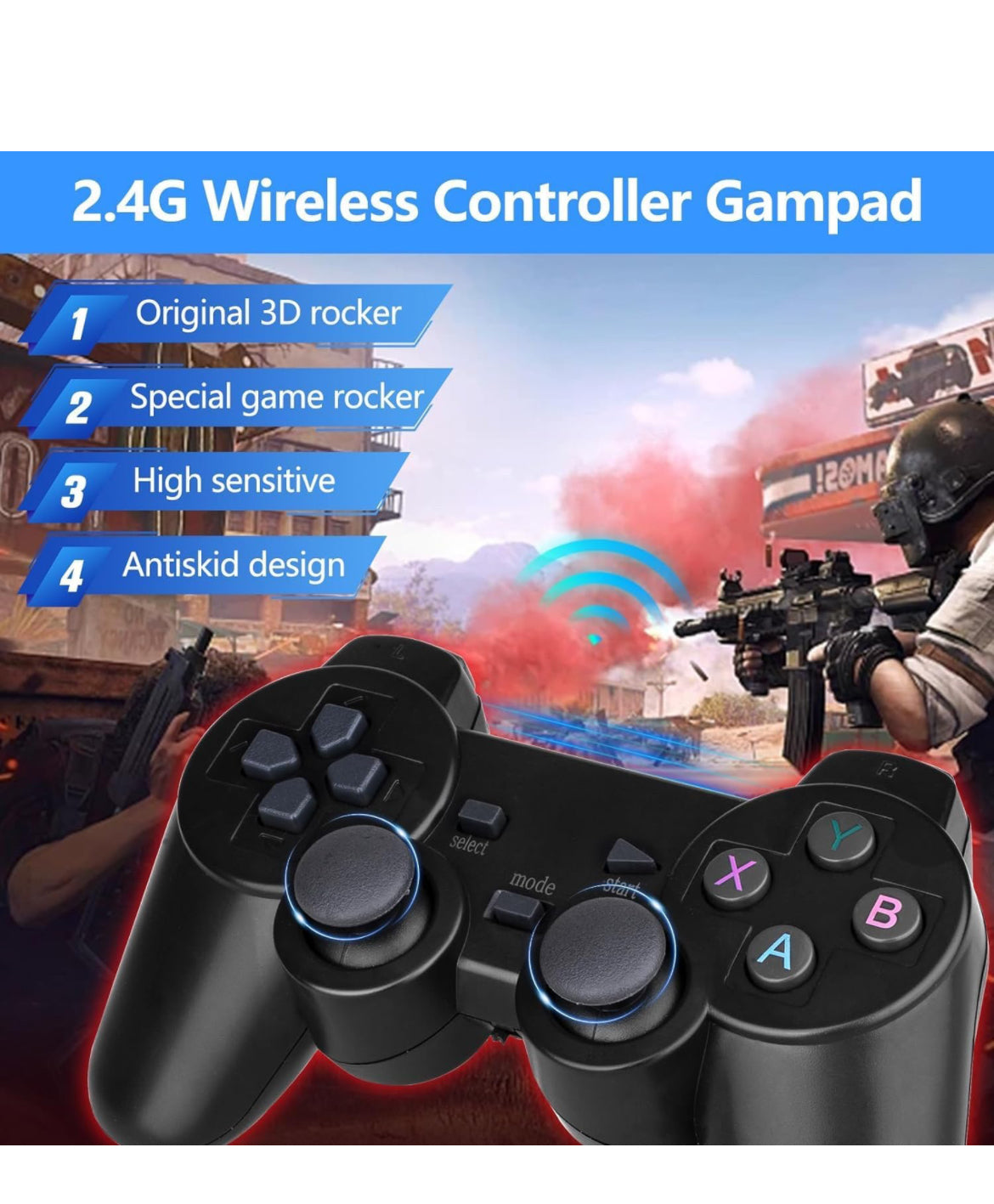 TV Video Game HDMI Console Stick 2.4g Wireless Gamepad Controller USB Built-in 4000 Classic - wireless console HDMI stick with 4000 games