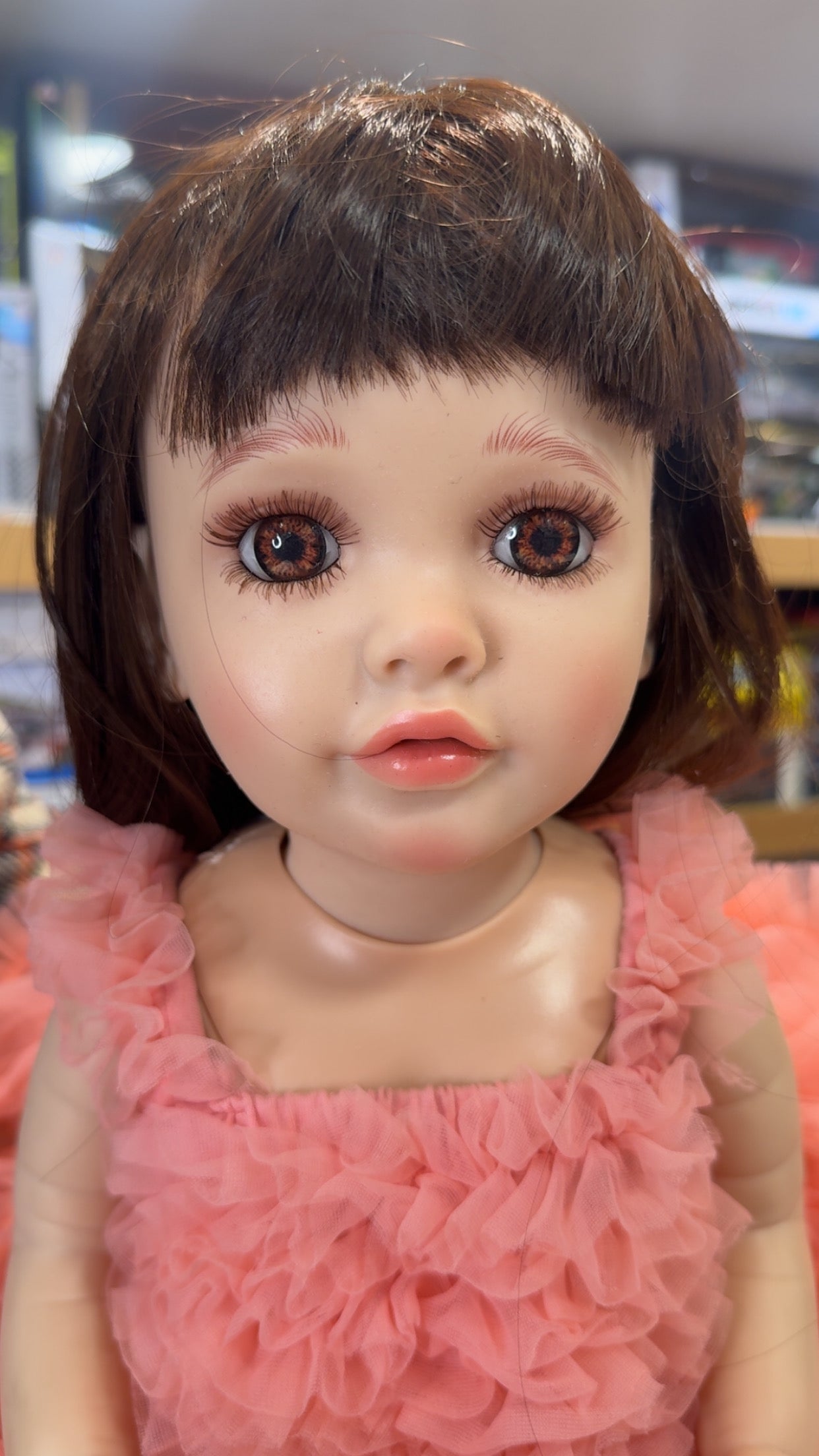 Reborn Baby Doll with AI Voice & Remote Control | 18-Inch Lifelike Silicone Baby Doll | Realistic Eyes, Soft Body, Talking Doll for Kids for Girls | Multicolor Dress