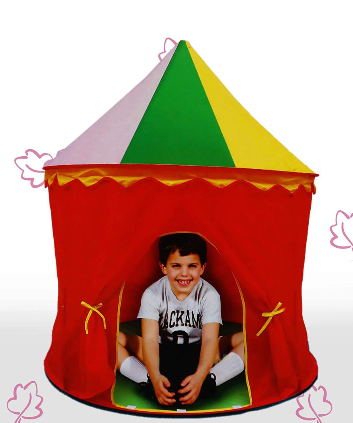 COLORFUL CIRCUS THEME tent house for Kids (Pink, Balls Not Included)