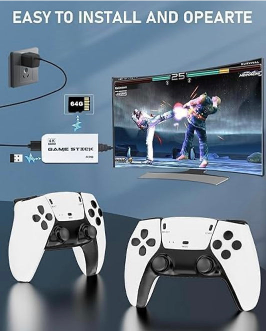 PS5 remotes Playstation TV Video Game HDMI Console Stick 2.4g Wireless Gamepad Controller USB Built-in 8000 Classic - wireless console HDMI stick with games