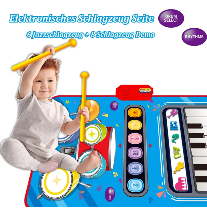 Piano Mat Toddler Montessori Toys- Educational Musical Baby Play Mat