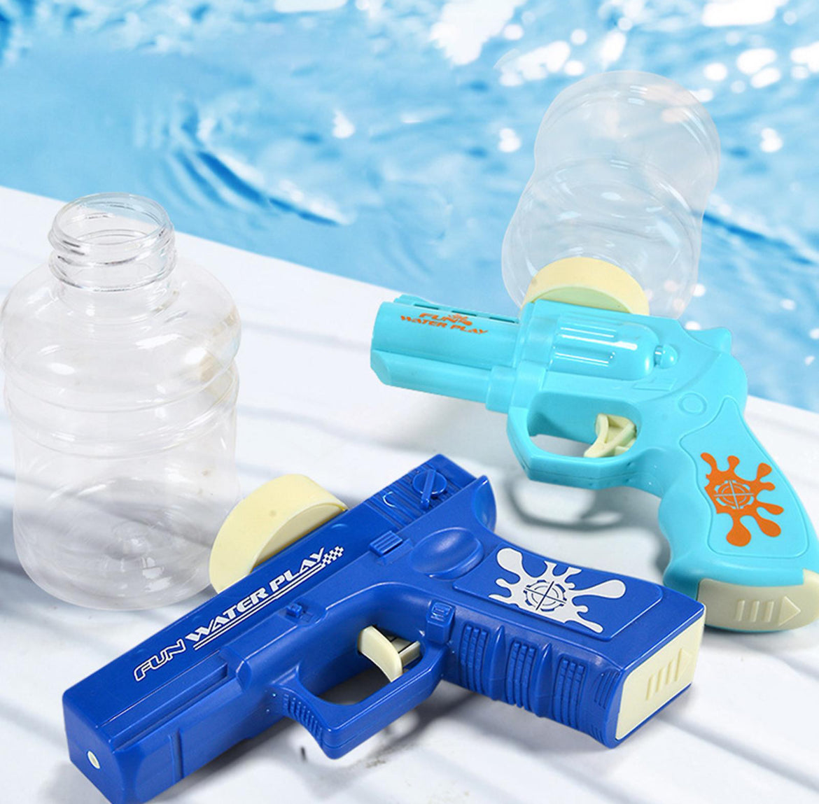 Pistol Gun - water gun pistol with rechargeable battery - 500 ml water gun - 20 feet water shots