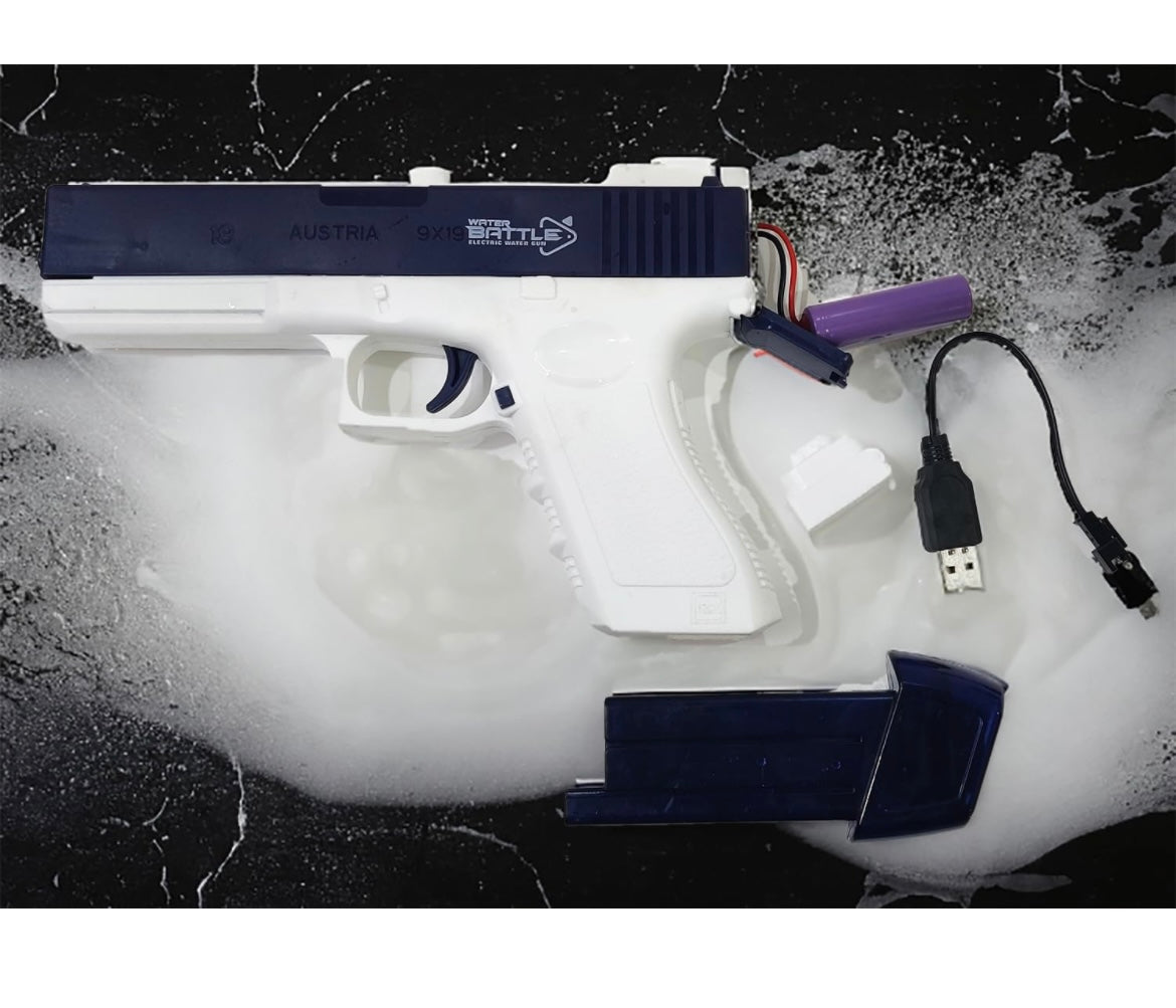 Burst Shot Pistol Gun Playing Holi Water Gun Automatic rechargeable  Age Over 5 Years (1 Pc Random Color) Small