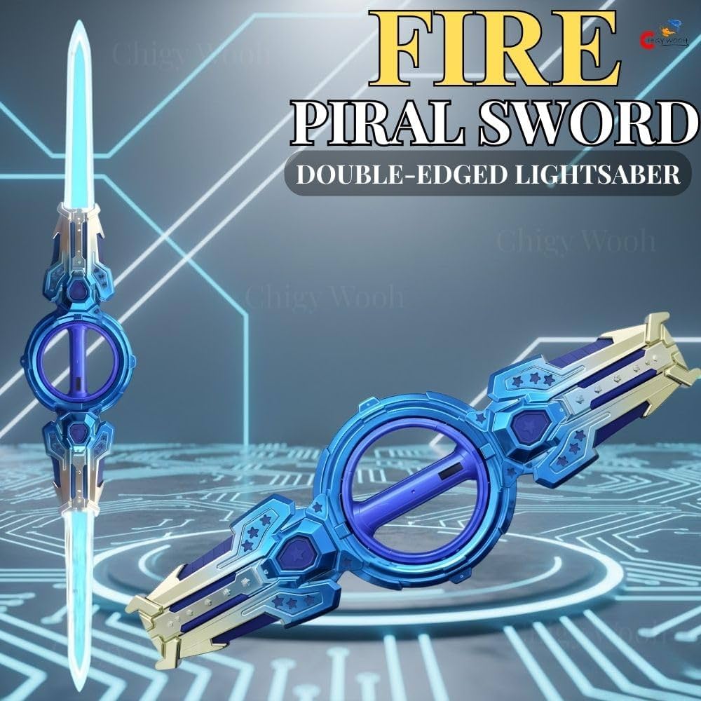 Piral sword Big size above 6 years kids Sword katana - musical and rechargeable and lights - multi color - c type charging sword for kids