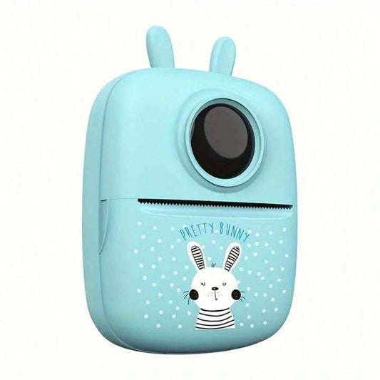 Rabbit printer with roll - thermal Pribter with new inkless techonology - mini printer with bluetooth - portable printer for kids and school project