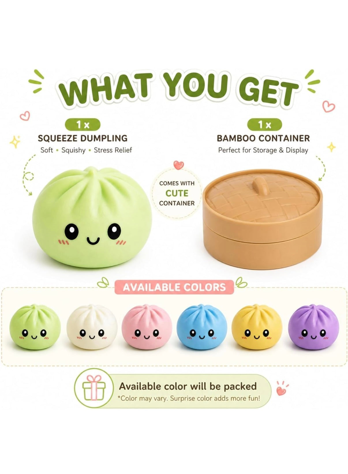 12 Pcs Full  Box Big Size set sparkle Squishy Bun Toys Stress Relief Fidget Toys Soft Squeeze Steamed Bun Dumpling Mochi Squishies Sensory Toys for Adults Party Return Gifts Desk Toys with Display Box
