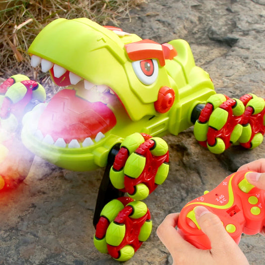 dinosaur car with new stunt 8 wheels  - Dino car with remote drifting - musical Truck