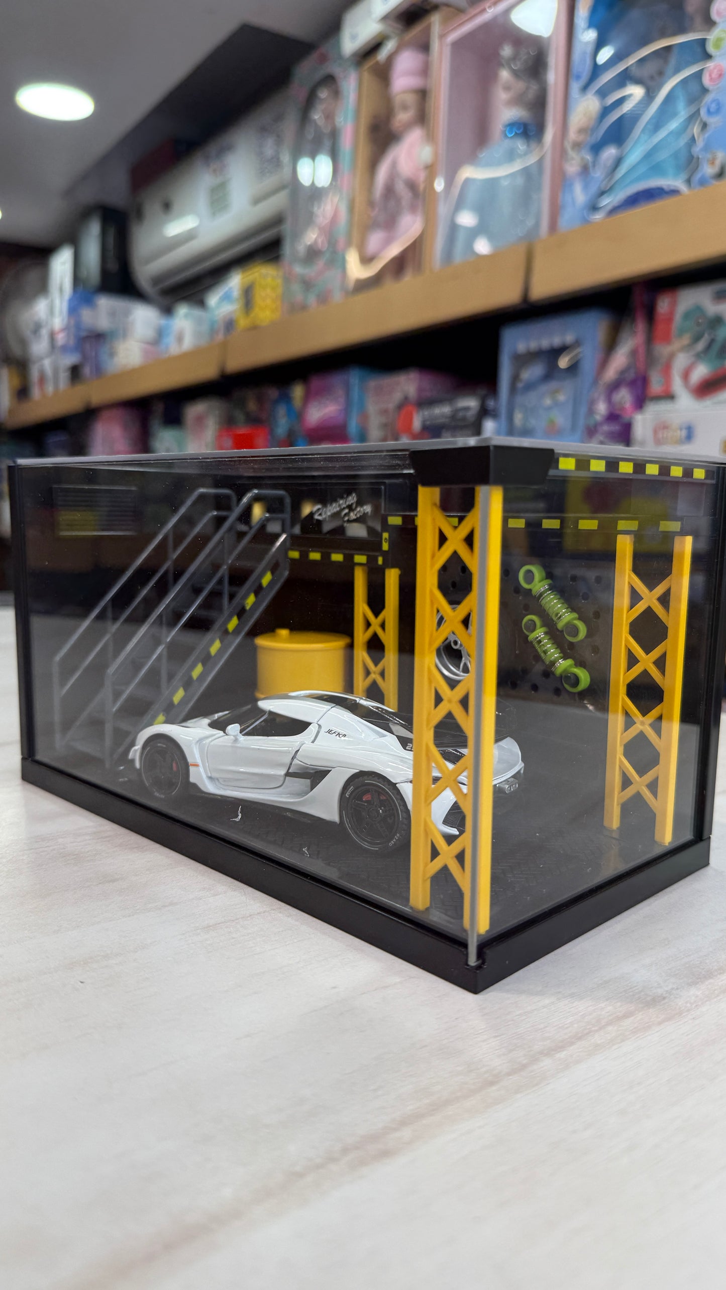 Diy garage with lights