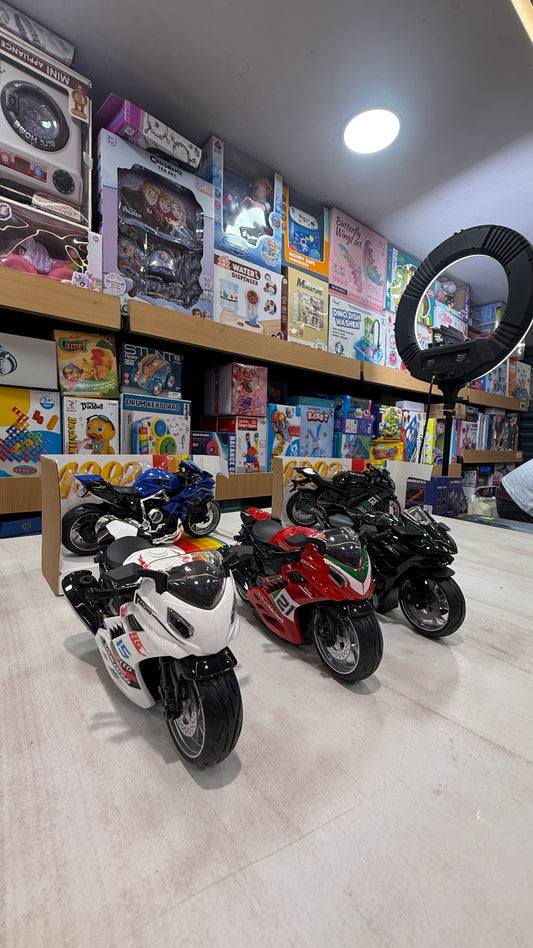 Collection of new Sports bikes - smoke lights and music- playmaster Todd