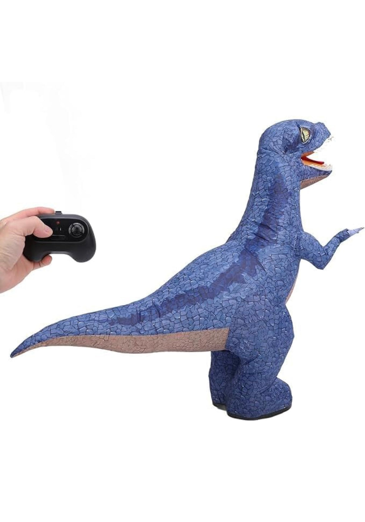 playmaster toys 3 Feet Inflatable Dinosaur RC Toy for Kids, Electric Dinosaur Toy with 360°Rotation, Rechargeable T-Rex RC Walking for Boys & Girls - self inflatable dinosaur