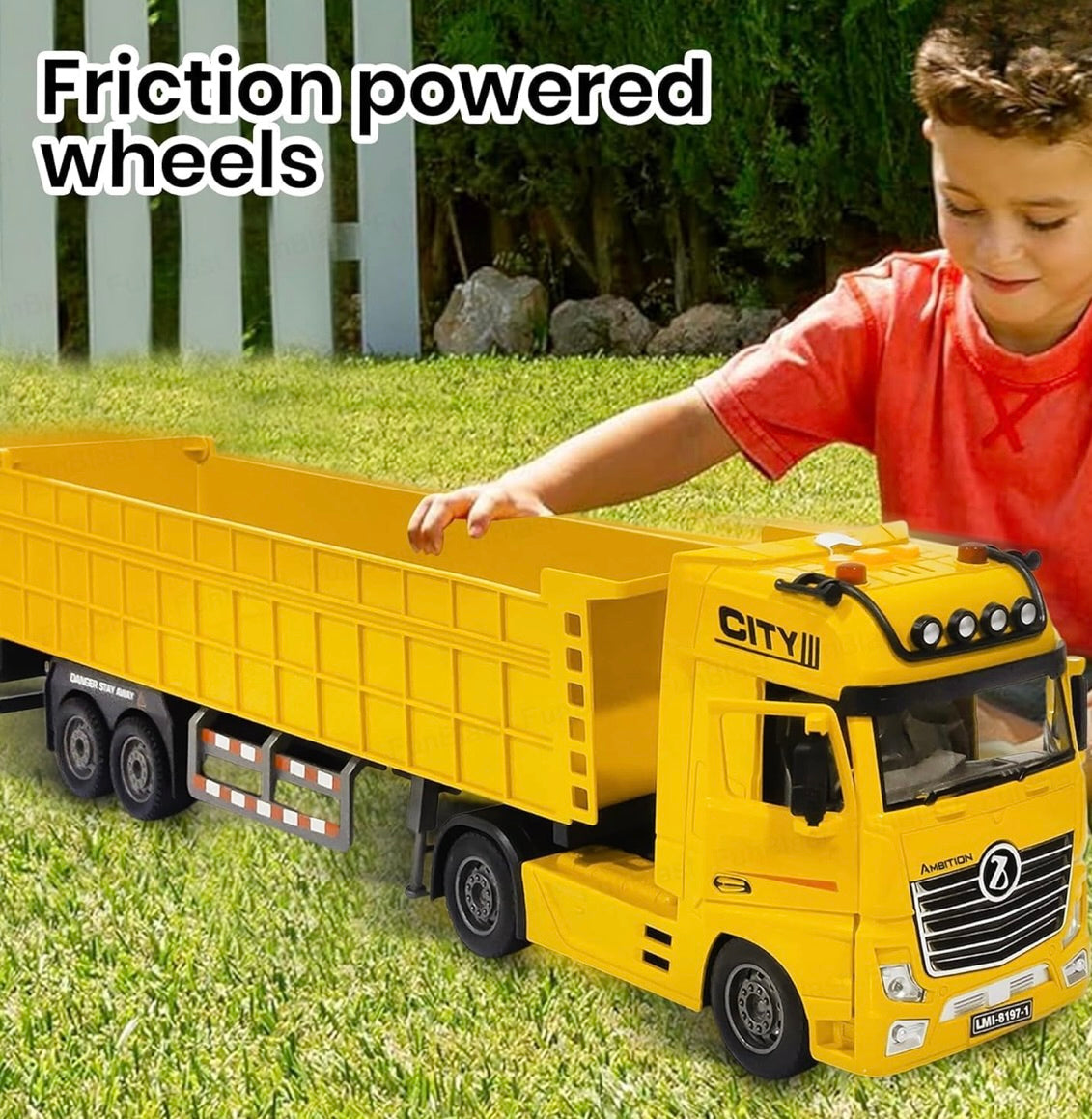 Dump Truck Toy with Lights and Sounds Effect