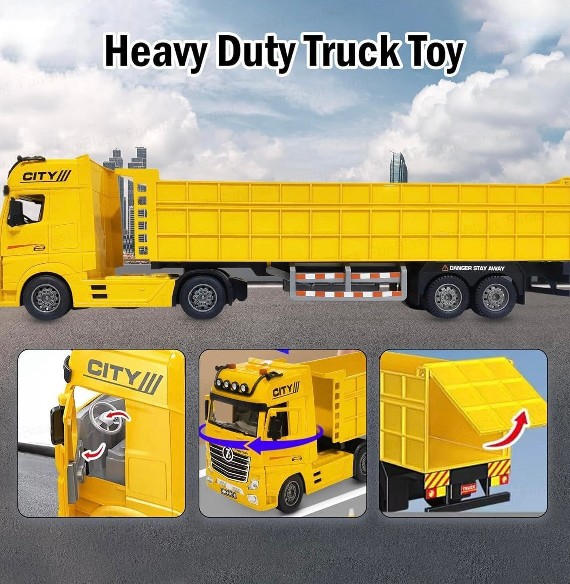 Dump Truck Toy with Lights and Sounds Effect