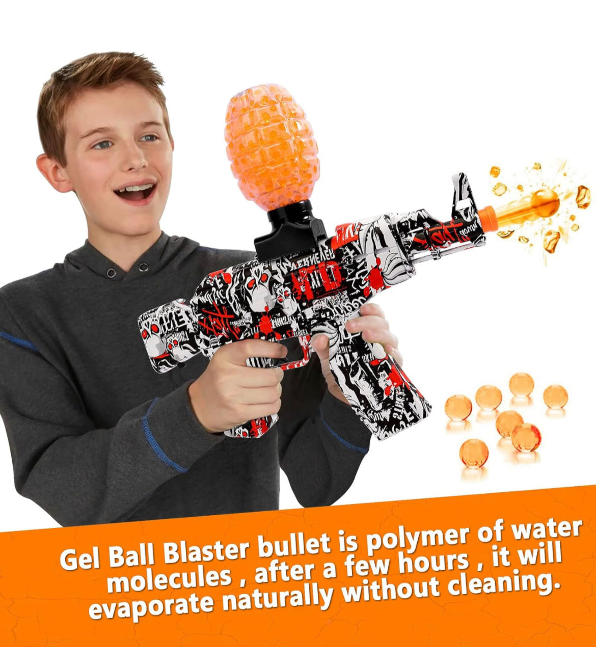 2 in 1 M416  jelly bullet  Gun - automatic and rechargeable dart gun - water bomb