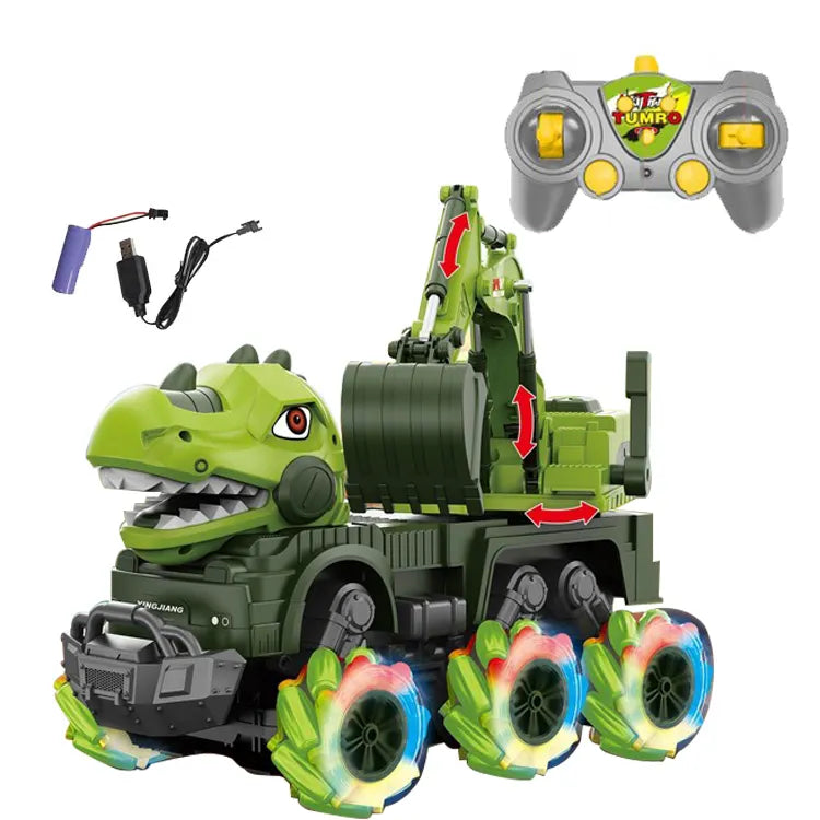 dino excavator Truck for kids - Dino Truck with remote - musical Truck