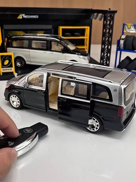 Scale model 1/24  - diecast car with lights with remote controlled doors