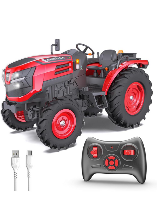 Original Mahindra OJA RC Tractor Toy for Kids | Remote Controlled ATV Truck | Type-C USB Rechargeable | in-Built Bluetooth Speakers | Orignally Licensed Model Vehicle |