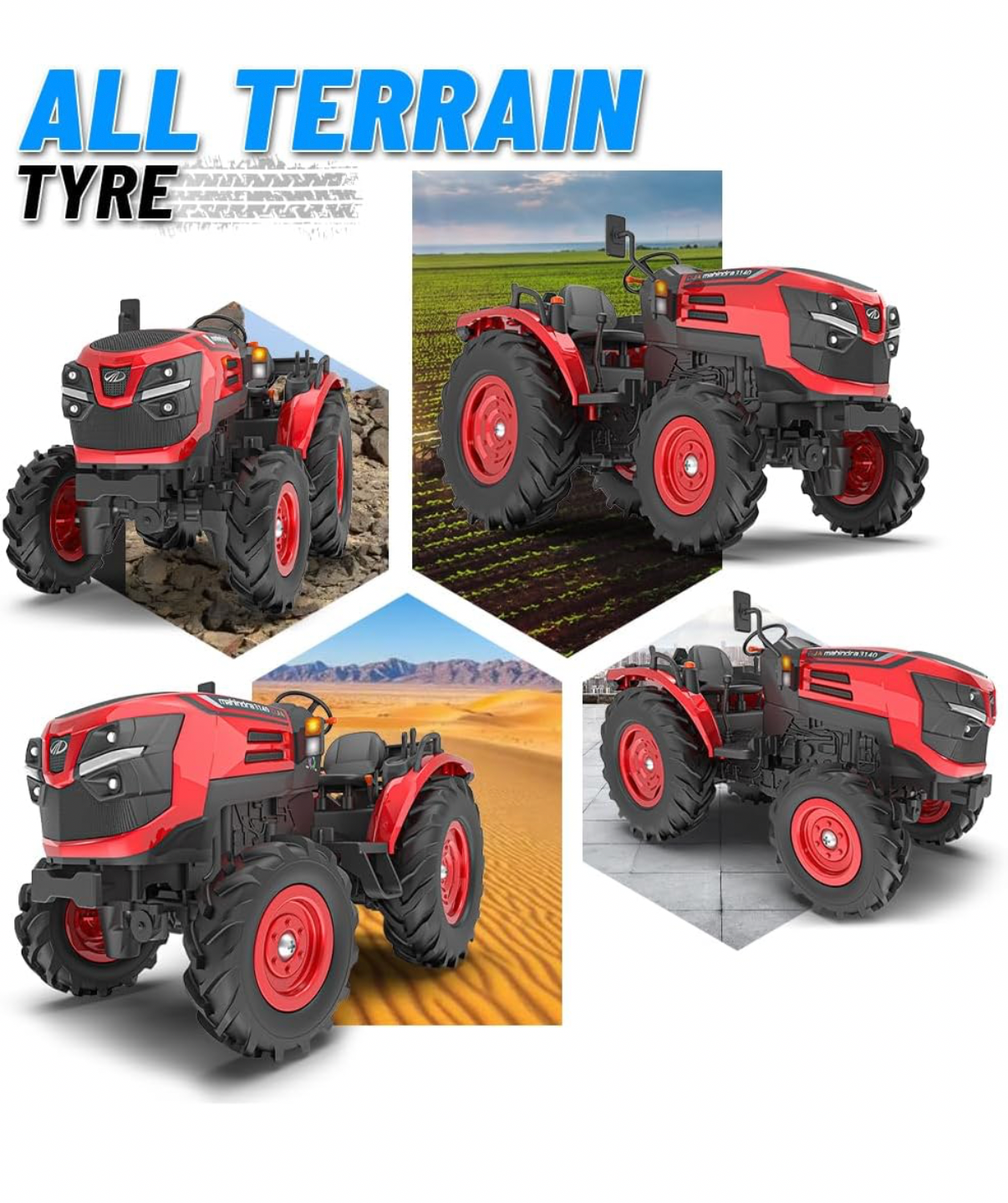 Original Mahindra OJA RC Tractor Toy for Kids | Remote Controlled ATV Truck | Type-C USB Rechargeable | in-Built Bluetooth Speakers | Orignally Licensed Model Vehicle |