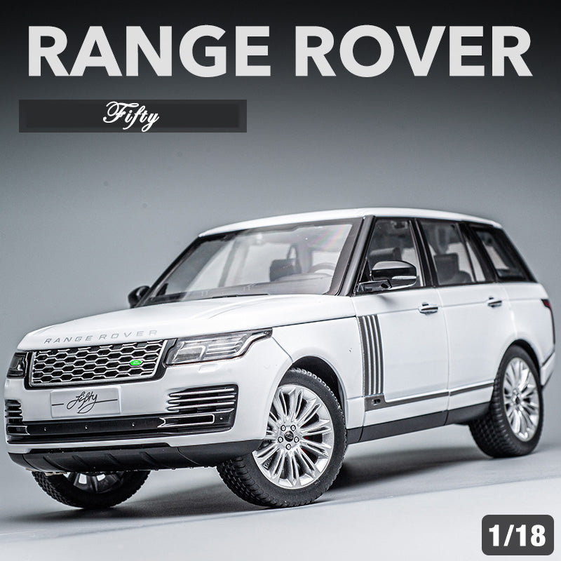 Real model Alloy Metal Pull Back Die-cast Car 1:18 range rover  with lights and roof- Openable door with Light & Music