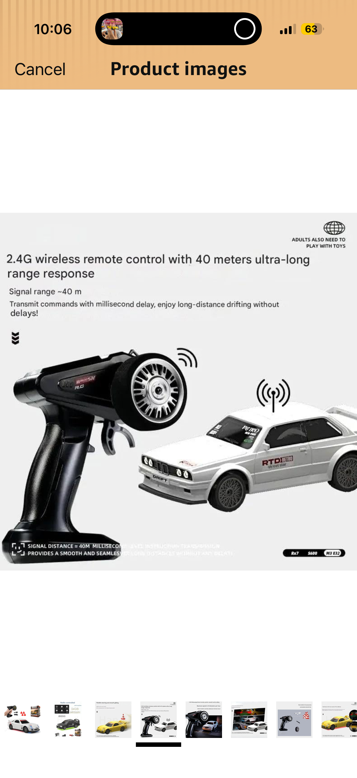 Super high speed Scale size 1:42 High speed Turbo racing drift car -  cell operated rc drift car  truck - remote drifting car