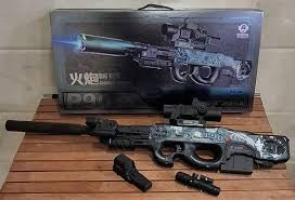 Big sizzzee P90 Military Gel Ball Gun Splatter Ball Water Blaster with sensor muffler Water Beads for Activities Team