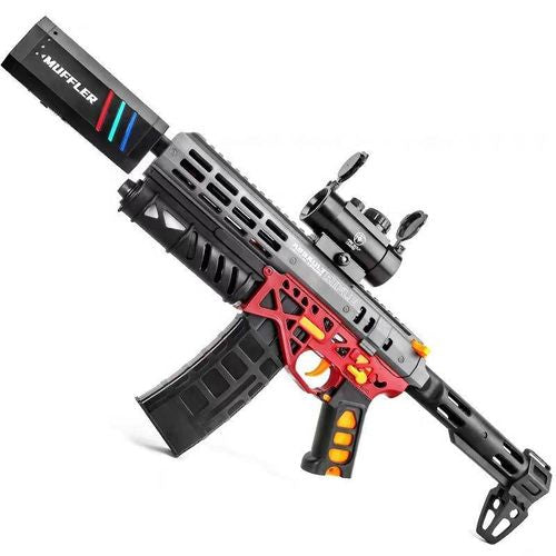 Vibration MK6 Jelly Gun with orbeez ball jelly with sensor smoke and lights - big size Automatic battery operated - blrechargeable- long length shot nylon material