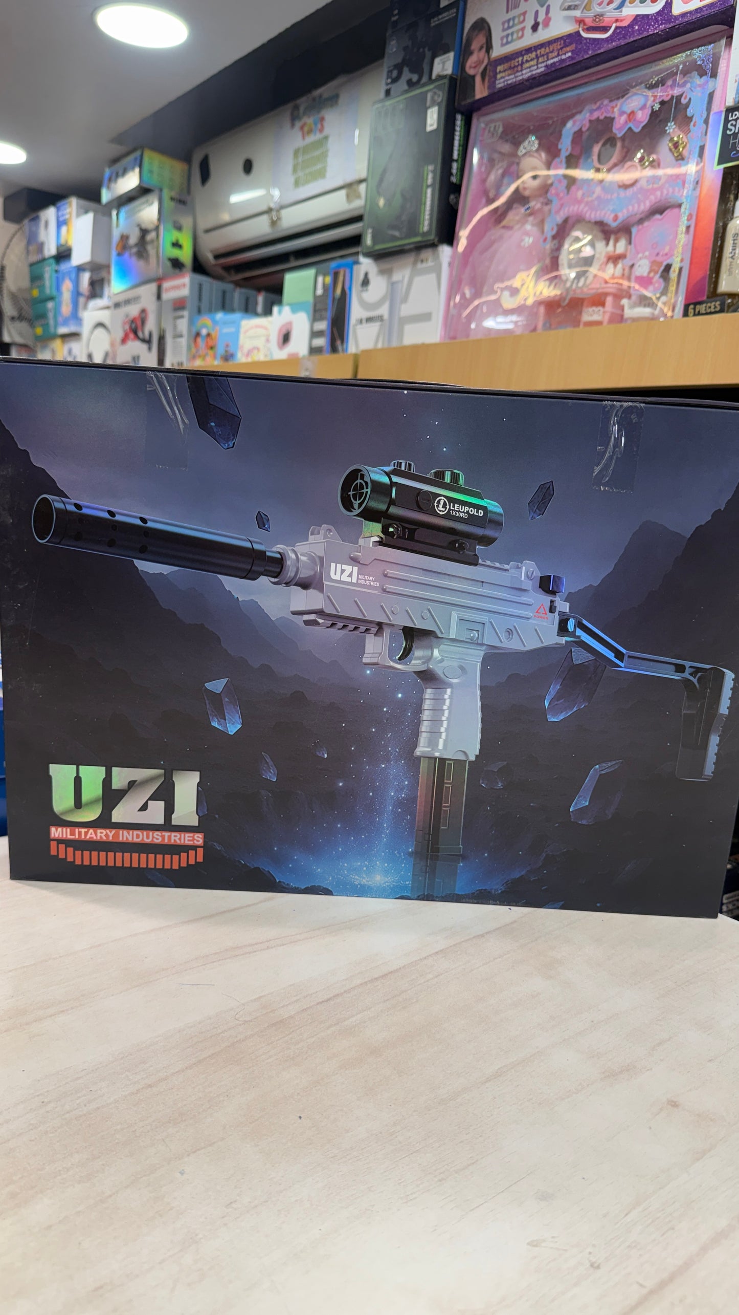 BIG SIZE UZI  gun Full speed Automatic jelly blaster gun + orbeezz Gun - rechargeable jelly shot gun - water bomb