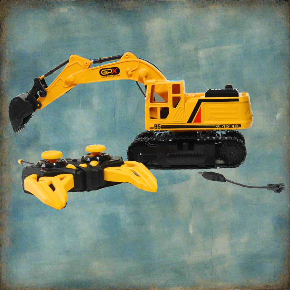 Remote Control Excavator Toy 6 Channel Rc Excavator Truck
