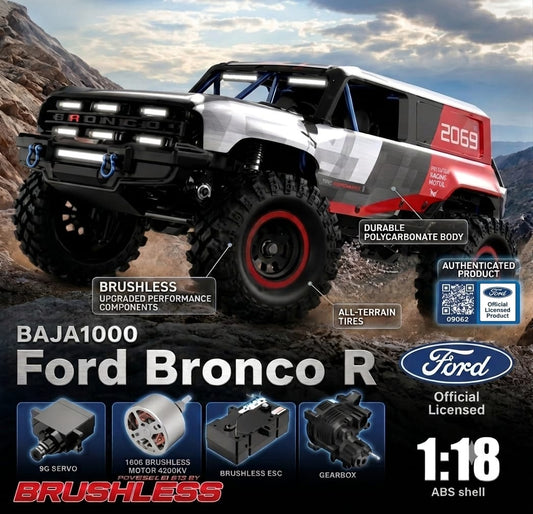 MJX Hyper Go H18P 1:18 Ford Bronco R Brushless 4WD RC Rock Crawler