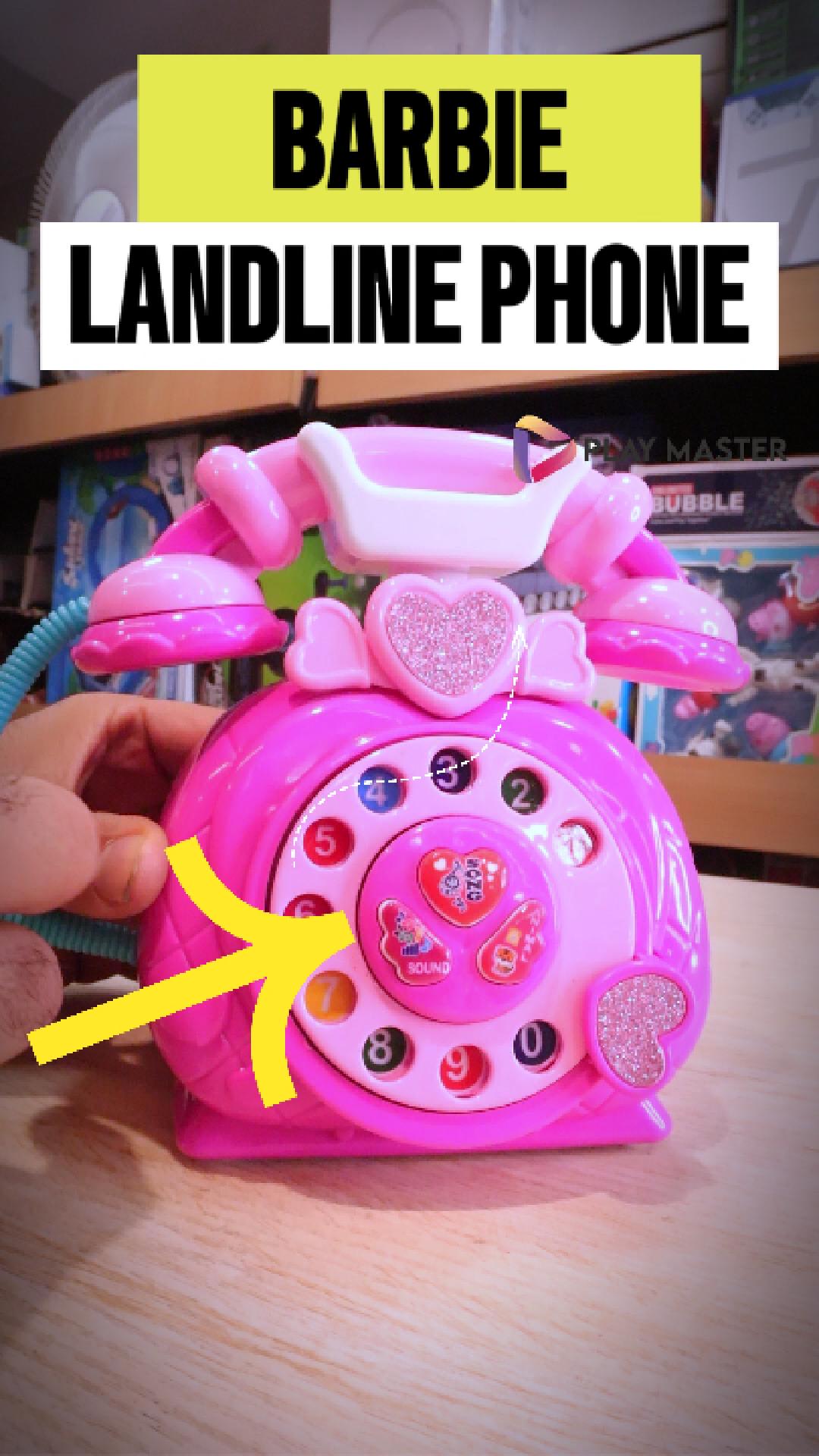 Playmaster Classic Old Style Musical Landline Telephone with Story & Poetry Sound For Kids - playmaster toys