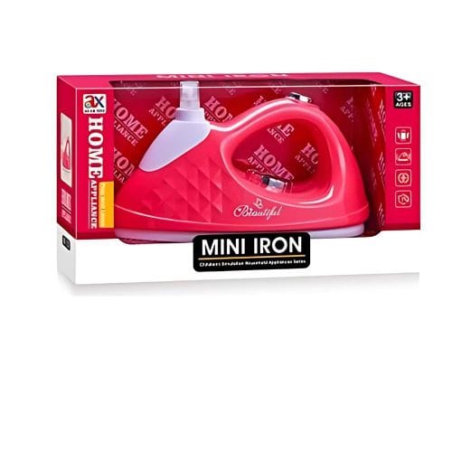 Introduce your kids to imaginative play with the Mini Iron Toy This vibrant, child-safe iron toy is designed for ages 3+ and features realistic details like a water spray function. Perfect for role-playing household chores and boosting creativity.
