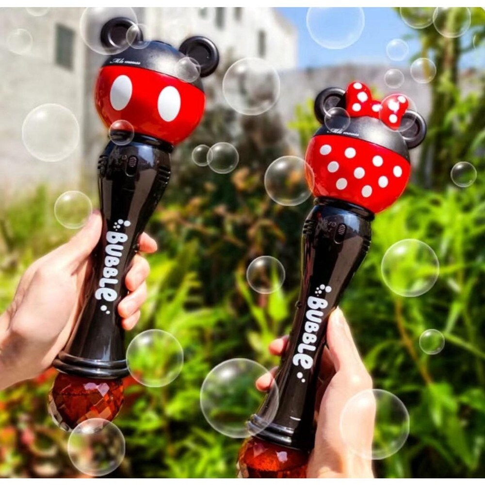 Minnie Mouse bubble Stick with lights and music- bubble gun toy with lights - Cow bubble stick toy - playmaster toys