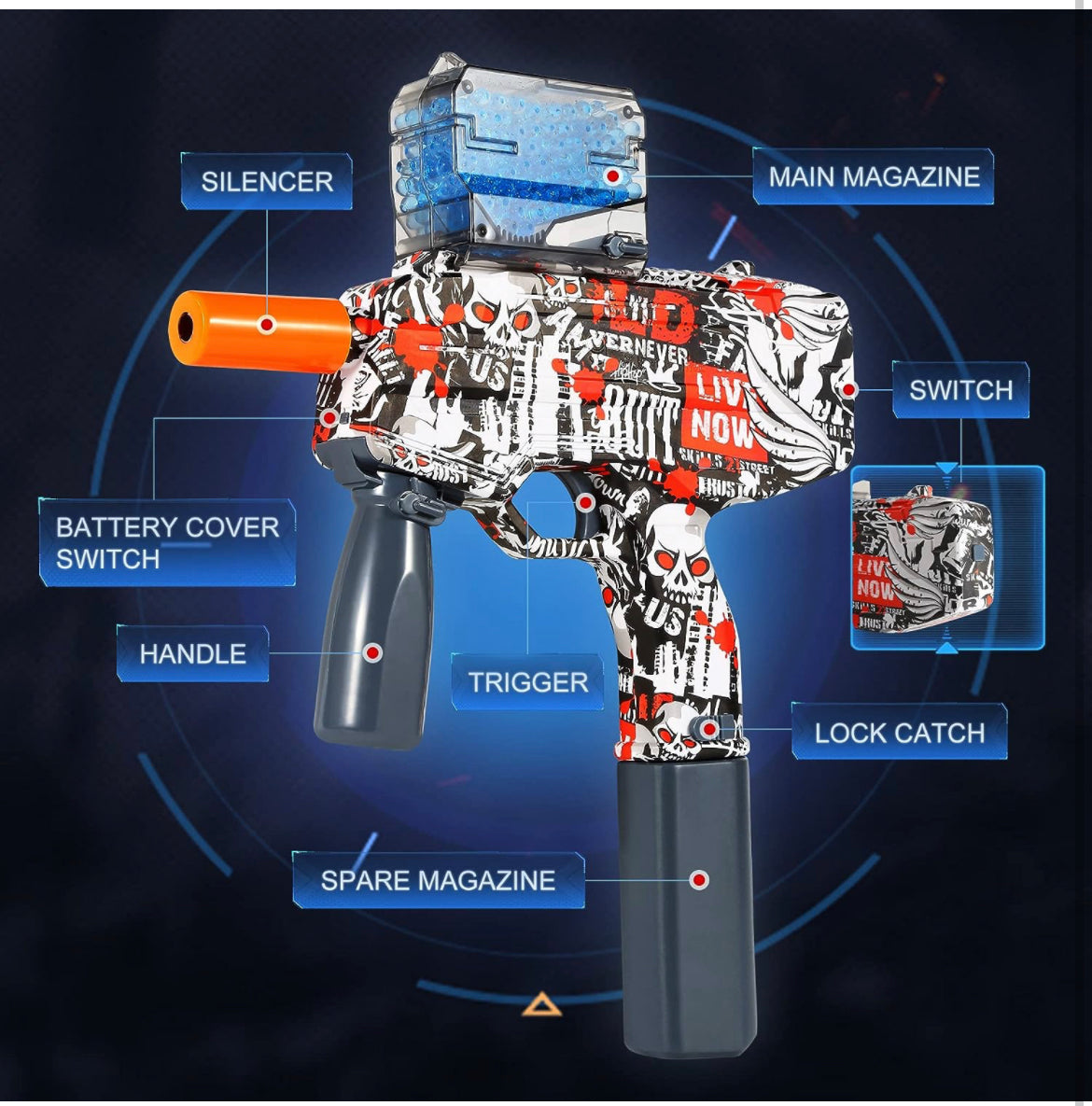 Most powerfull Automatic jellygun Mp9 orbeezz Gun - jelly ahot gun - water bomb