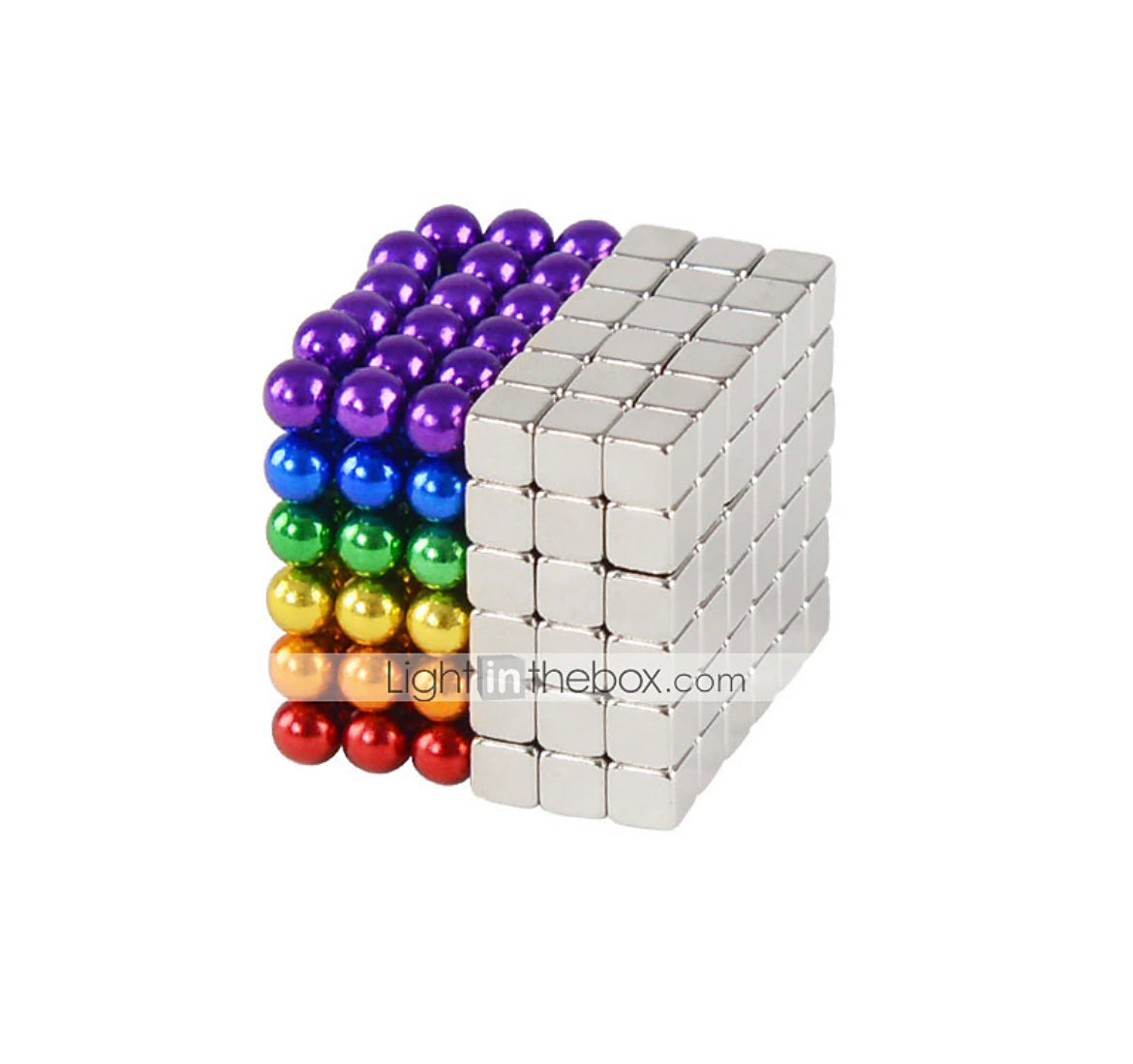 2 in 1 Magnetic ball and cubes - colorfull ball and magnetic cubes - DIy puzzle game for kids