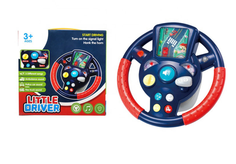 Big size Musical Steering Wheel With Light & Music for Kids  - car racing steering for kids playmaster toys