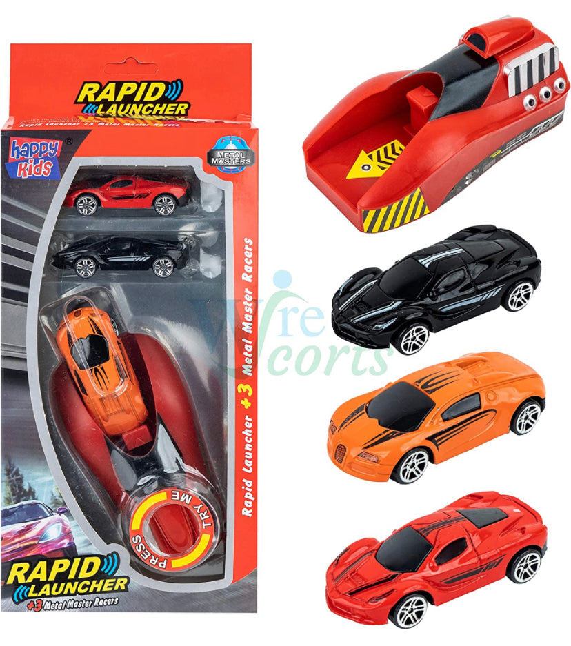 Metal Die Cast Car with Rapid Launcher for Kids